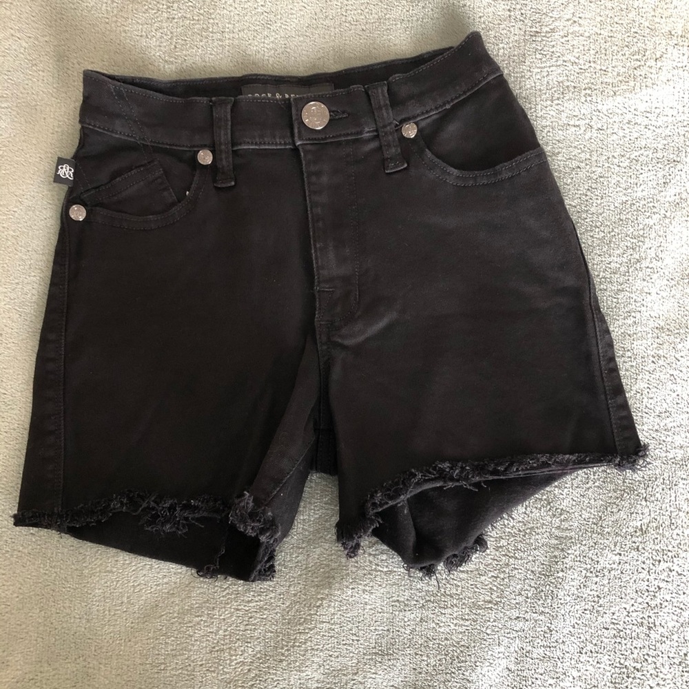 Rock & Republic Distressed Highline Denim Shorts